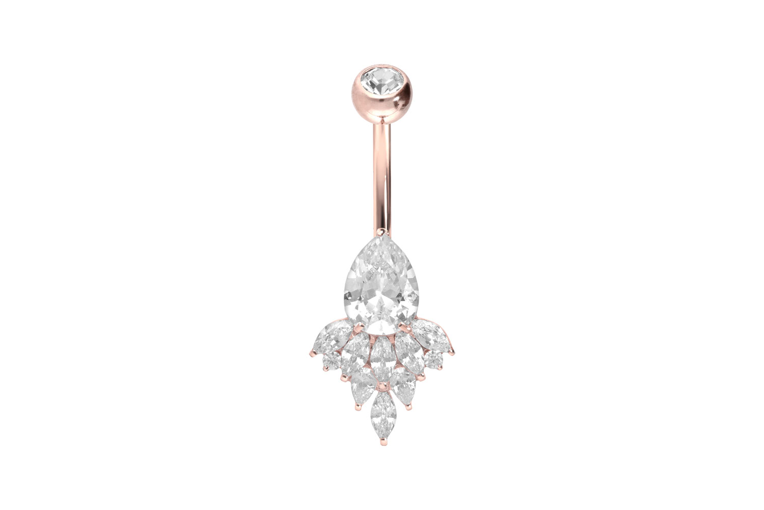 Titan Bananabell Piercing mit Innengewinde ORIENTALISCHES DESIGN